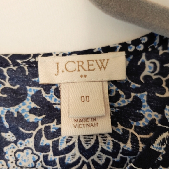 J. Crew tunic top. Navy Blue, 00 - Picture 3 of 9